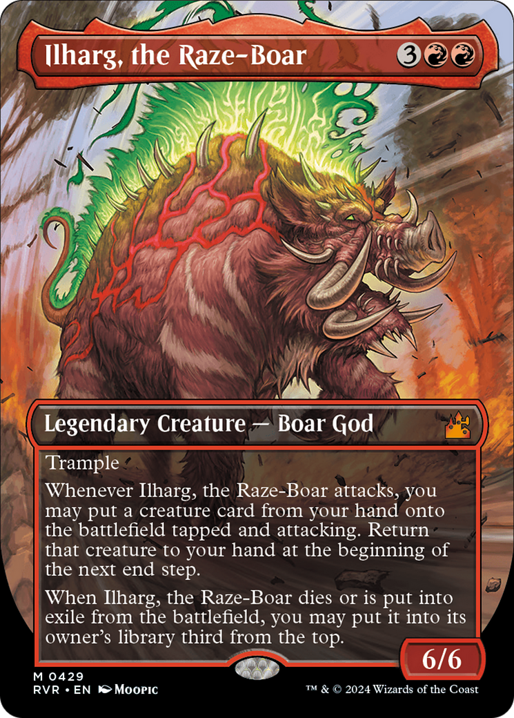 Ilharg, the Raze-Boar (Anime Borderless) [Ravnica Remastered] | Tabernacle Games