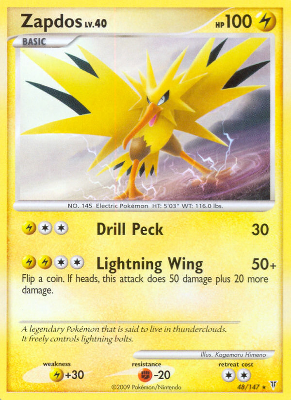 Zapdos (48/147) [Platinum: Supreme Victors] | Tabernacle Games