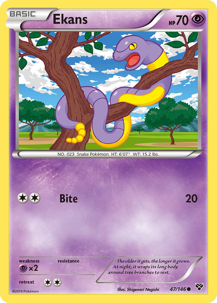 Ekans (47/146) [XY: Base Set] | Tabernacle Games