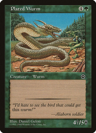 Plated Wurm [Portal Second Age] | Tabernacle Games