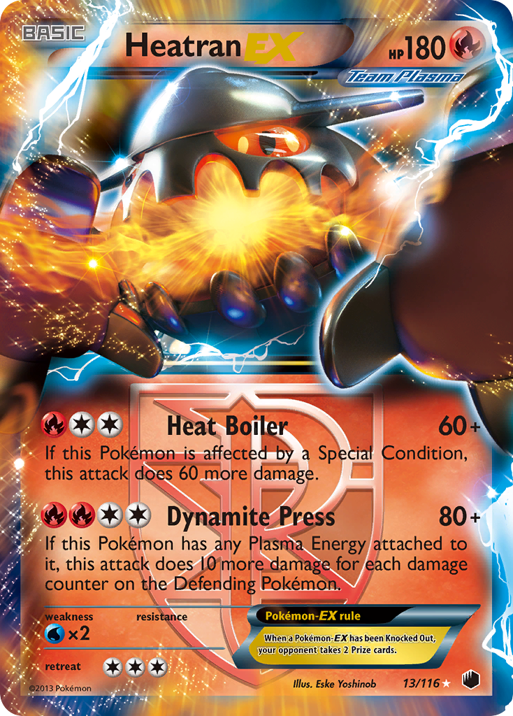 Heatran EX (13/116) [Black & White: Plasma Freeze] | Tabernacle Games