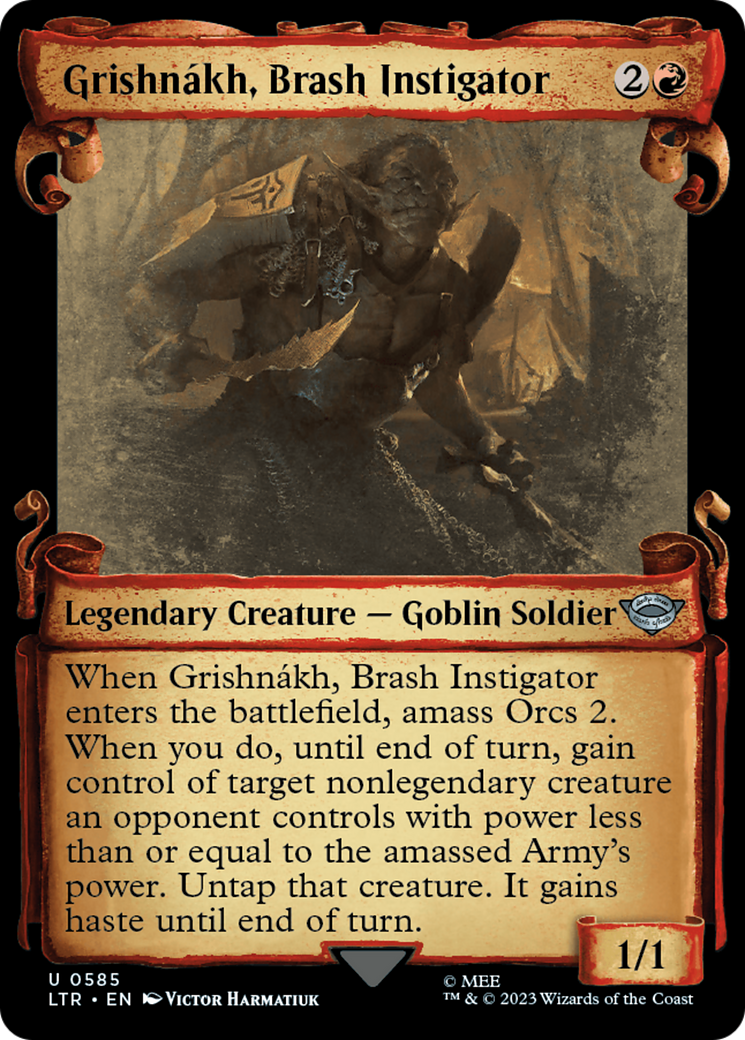 Grishnakh, Brash Instigator [The Lord of the Rings: Tales of Middle-Earth Showcase Scrolls] | Tabernacle Games