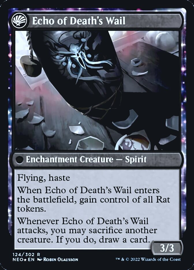 Tribute to Horobi // Echo of Death's Wail [Kamigawa: Neon Dynasty Prerelease Promos] | Tabernacle Games