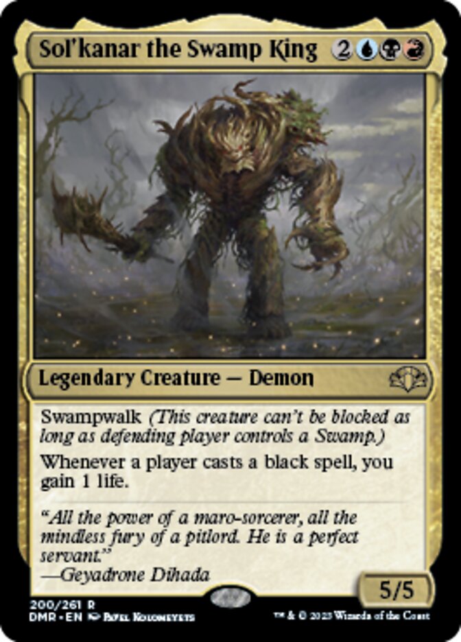 Sol'kanar the Swamp King [Dominaria Remastered] | Tabernacle Games