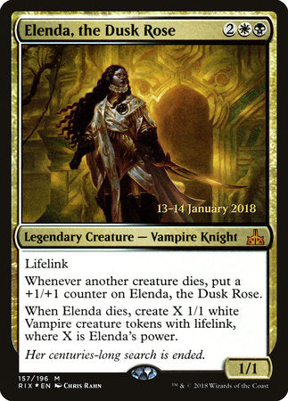 Elenda, the Dusk Rose [Rivals of Ixalan Promos] | Tabernacle Games