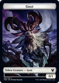 Goat // Satyr Double-sided Token [Theros Beyond Death Tokens] | Tabernacle Games