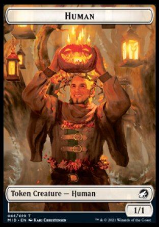 Human // Zombie (015) Double-sided Token [Innistrad: Midnight Hunt Tokens] | Tabernacle Games