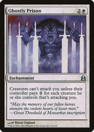 Ghostly Prison [Commander 2011] | Tabernacle Games