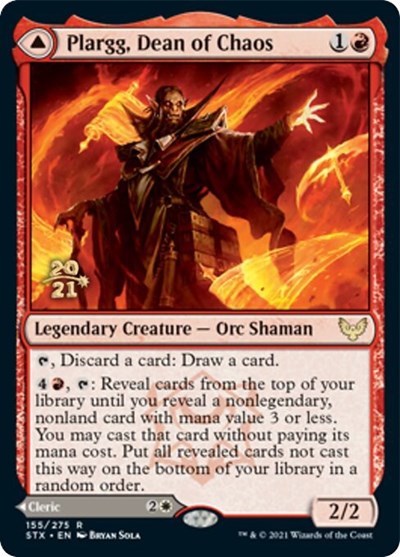 Plargg, Dean of Chaos // Augusta, Dean of Order [Strixhaven: School of Mages Prerelease Promos] | Tabernacle Games