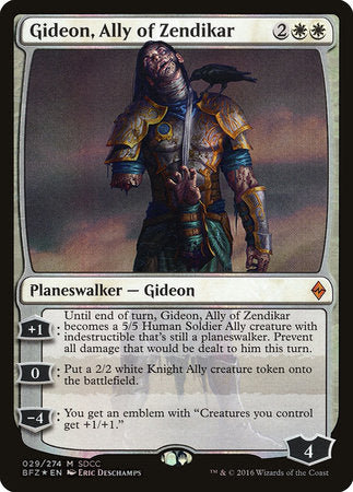 Gideon, Ally of Zendikar SDCC 2016 EXCLUSIVE [San Diego Comic-Con 2016] | Tabernacle Games