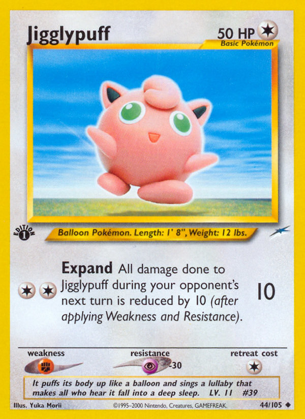 Jigglypuff (44/105) [Neo Destiny 1st Edition] | Tabernacle Games