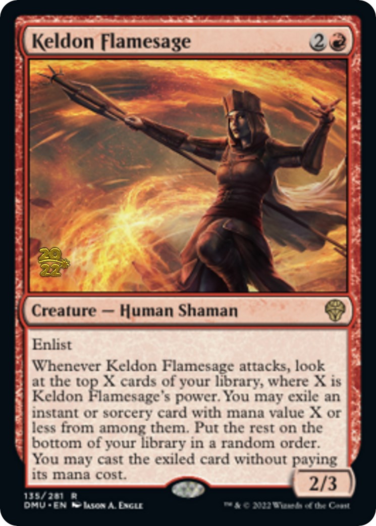 Keldon Flamesage [Dominaria United Prerelease Promos] | Tabernacle Games