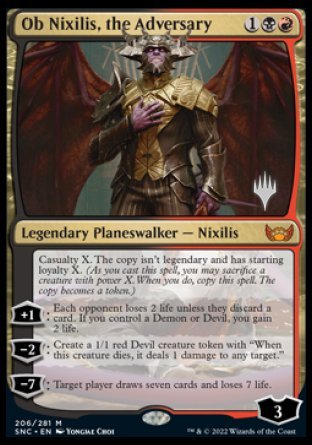 Ob Nixilis, the Adversary (Promo Pack) [Streets of New Capenna Promos] | Tabernacle Games