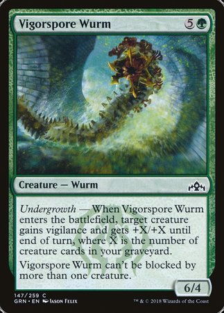 Vigorspore Wurm [Guilds of Ravnica] | Tabernacle Games
