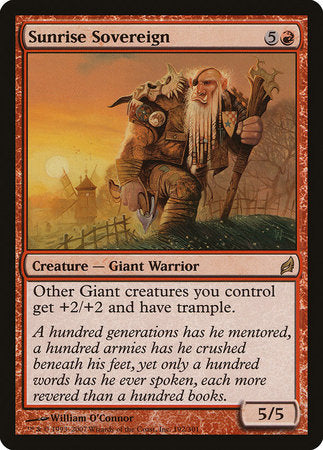 Sunrise Sovereign [Lorwyn] | Tabernacle Games