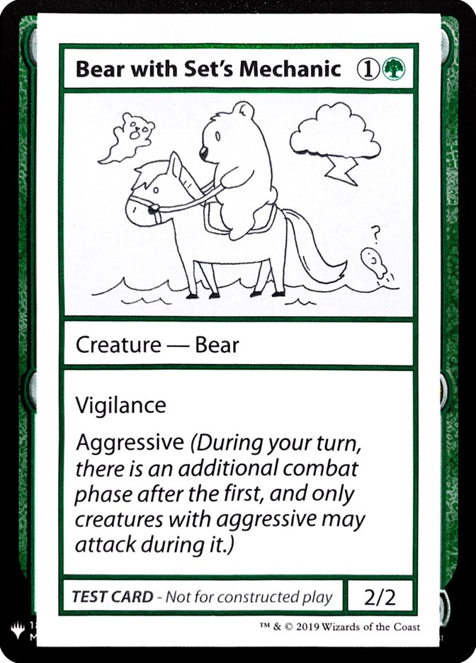 Bear with Set's Mechanic [Mystery Booster Playtest Cards] | Tabernacle Games