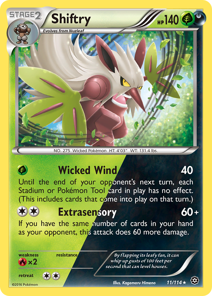 Shiftry (11/114) [XY: Steam Siege] | Tabernacle Games