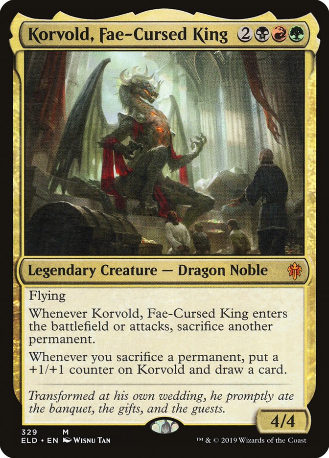 Korvold, Fae-Cursed King [Throne of Eldraine] | Tabernacle Games