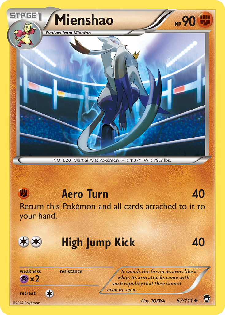 Mienshao (57/111) [XY: Furious Fists] | Tabernacle Games