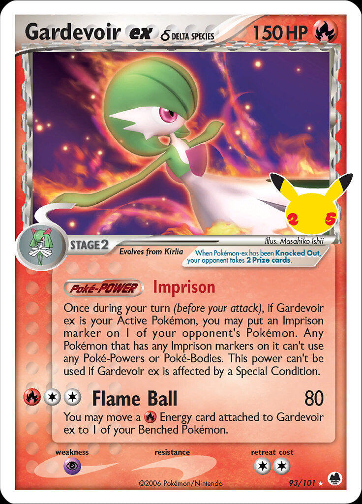 Gardevoir ex (93/101) (Delta Species) [Celebrations: 25th Anniversary - Classic Collection] | Tabernacle Games