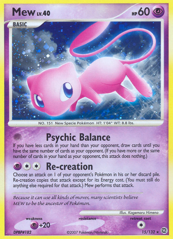 Mew (15/132) [Diamond & Pearl: Secret Wonders] | Tabernacle Games