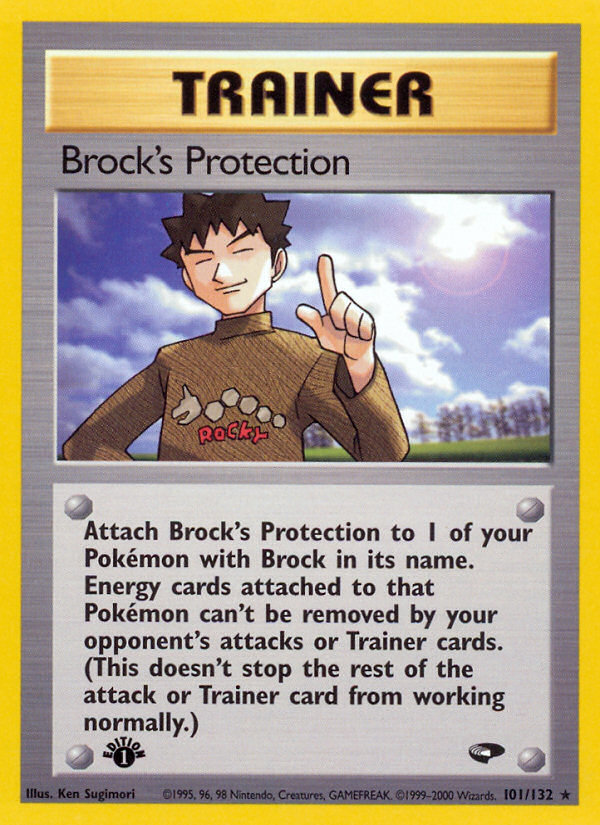 Brock's Protection (101/132) [Gym Challenge 1st Edition] | Tabernacle Games