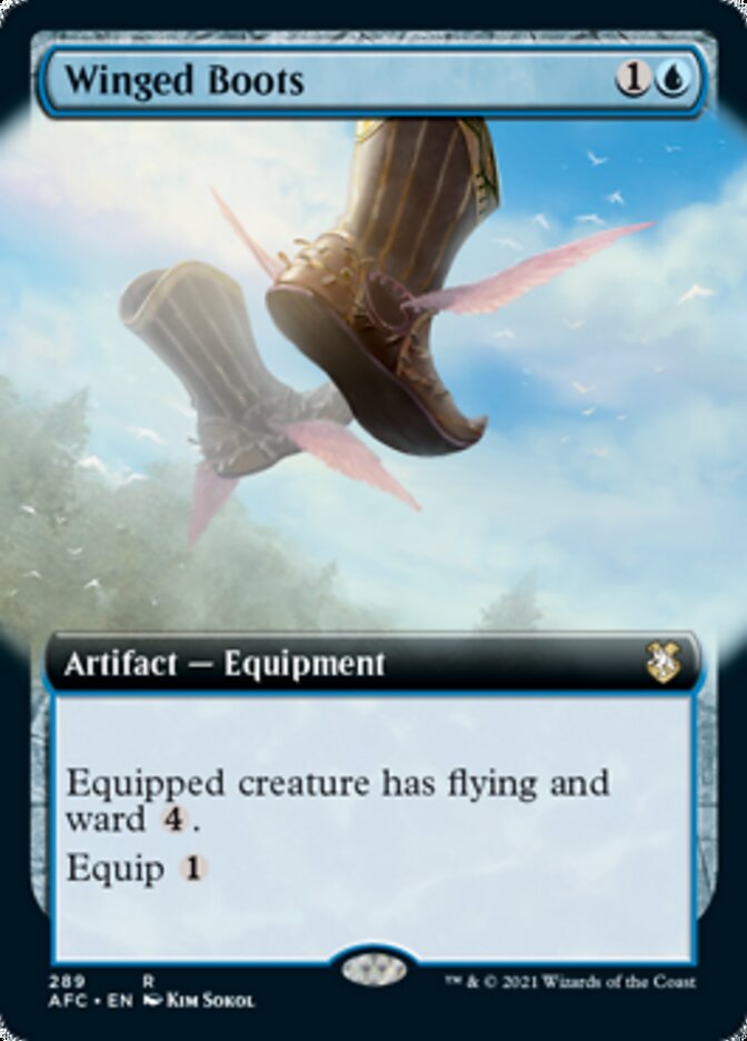 Winged Boots (Extended) [Dungeons & Dragons: Adventures in the Forgotten Realms Commander] | Tabernacle Games
