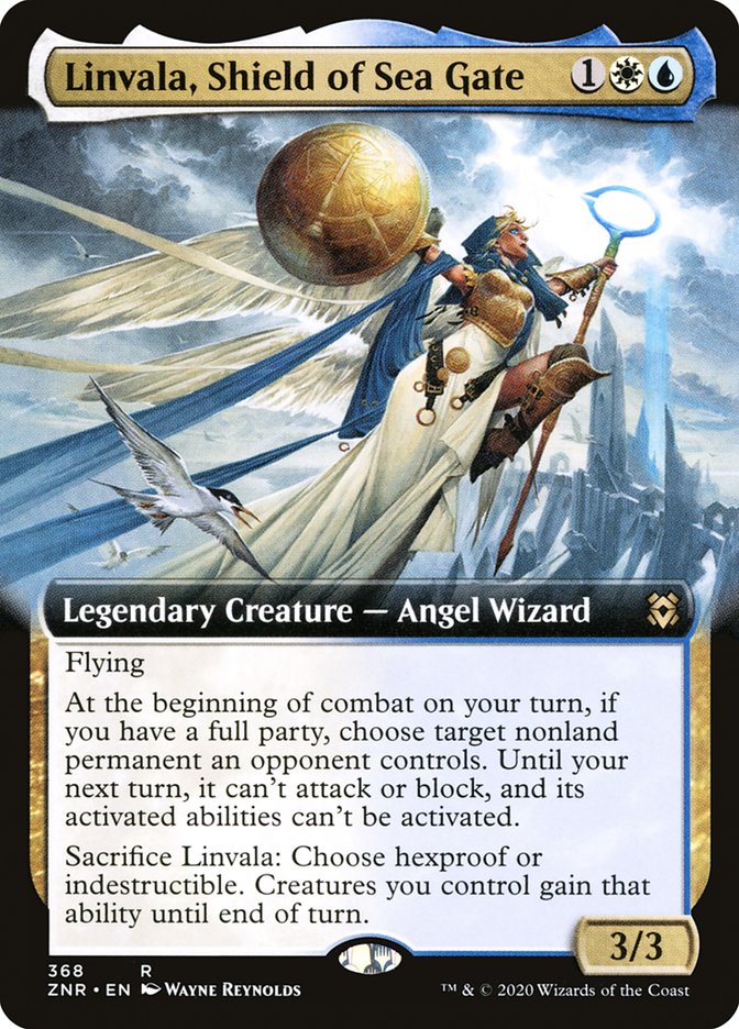 Linvala, Shield of Sea Gate (Extended Art) [Zendikar Rising] | Tabernacle Games