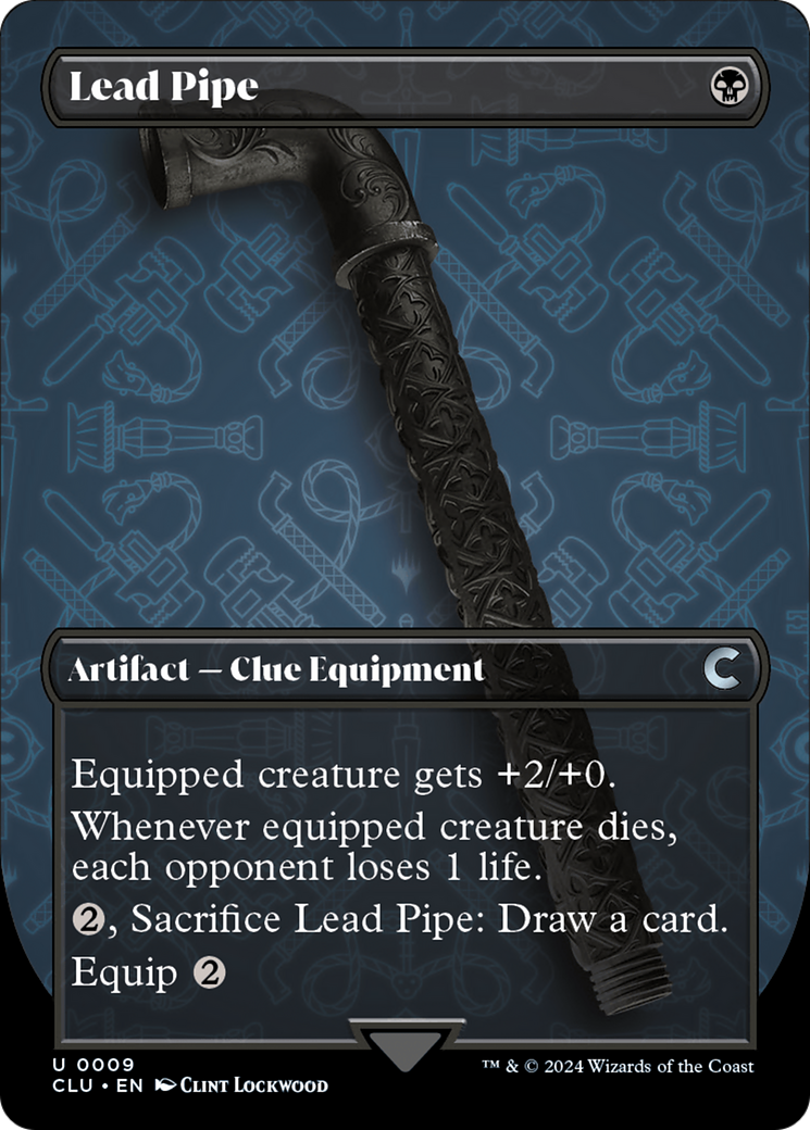 Lead Pipe (Borderless) [Ravnica: Clue Edition] | Tabernacle Games