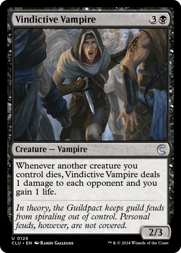 Vindictive Vampire [Ravnica: Clue Edition] | Tabernacle Games