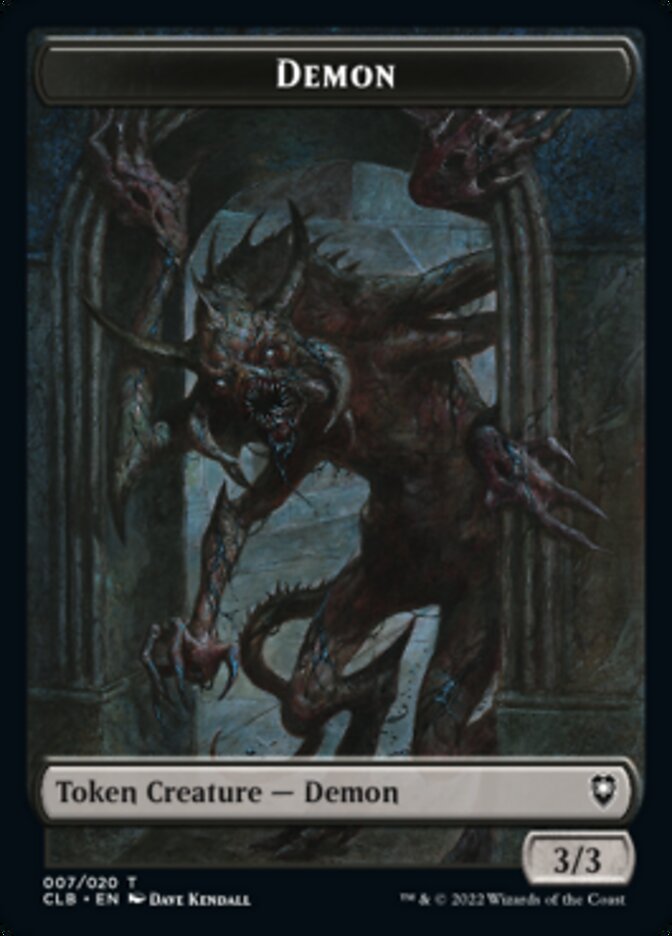 Demon Token [Commander Legends: Battle for Baldur's Gate Tokens] | Tabernacle Games