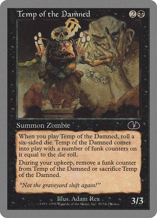Temp of the Damned [Unglued] | Tabernacle Games