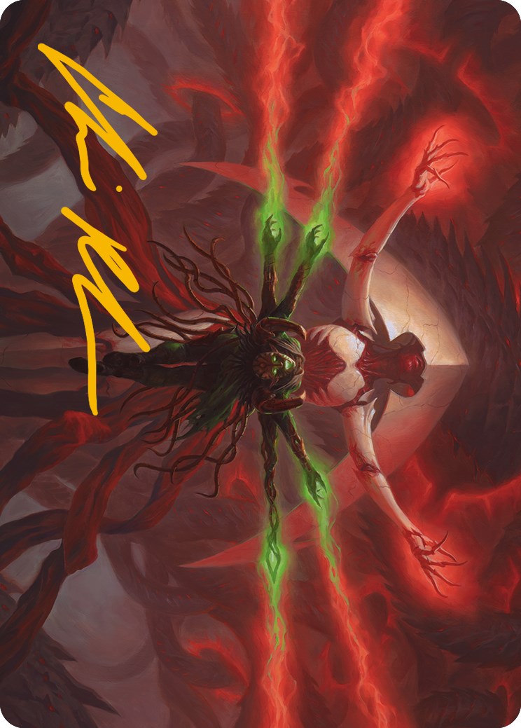 All Will Be One Art Card (Gold-Stamped Signature) [Phyrexia: All Will Be One Art Series] | Tabernacle Games