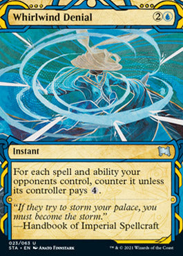 Whirlwind Denial  (Etched Foil) [Strixhaven Mystical Archive] | Tabernacle Games