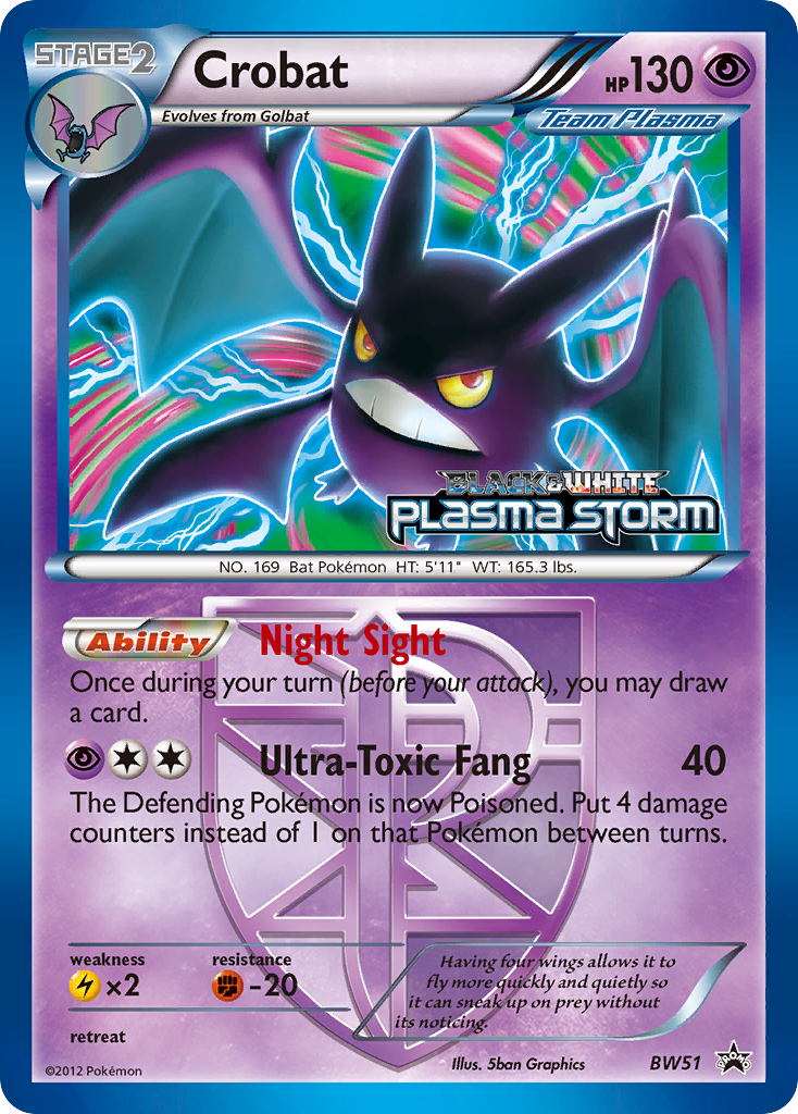 Crobat (BW51) [Black & White: Black Star Promos] | Tabernacle Games