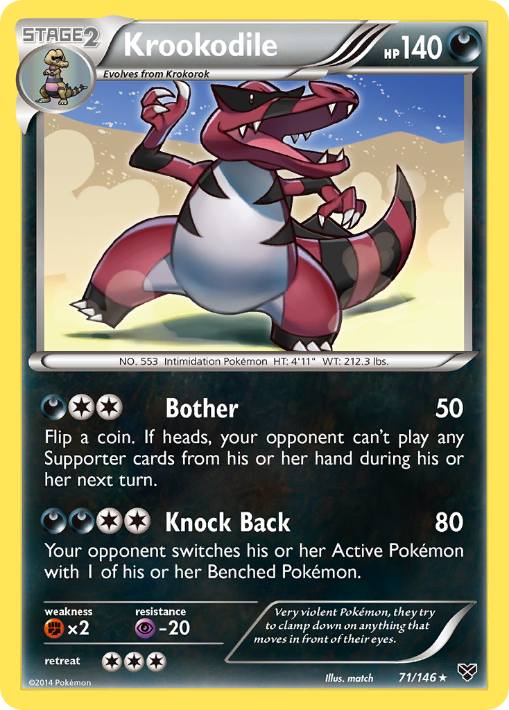 Krookodile (71/146) [XY: Base Set] | Tabernacle Games