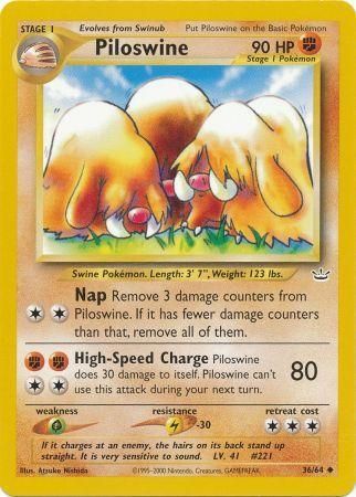 Piloswine (36/64) [Neo Revelation Unlimited] | Tabernacle Games