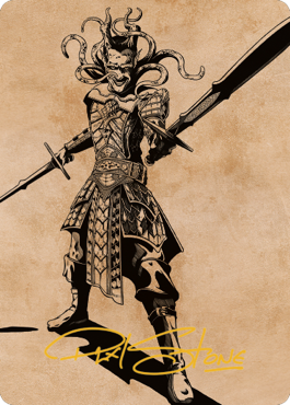 Zevlor, Elturel Exile Art Card (78) (Gold-Stamped Signature) [Commander Legends: Battle for Baldur's Gate Art Series] | Tabernacle Games