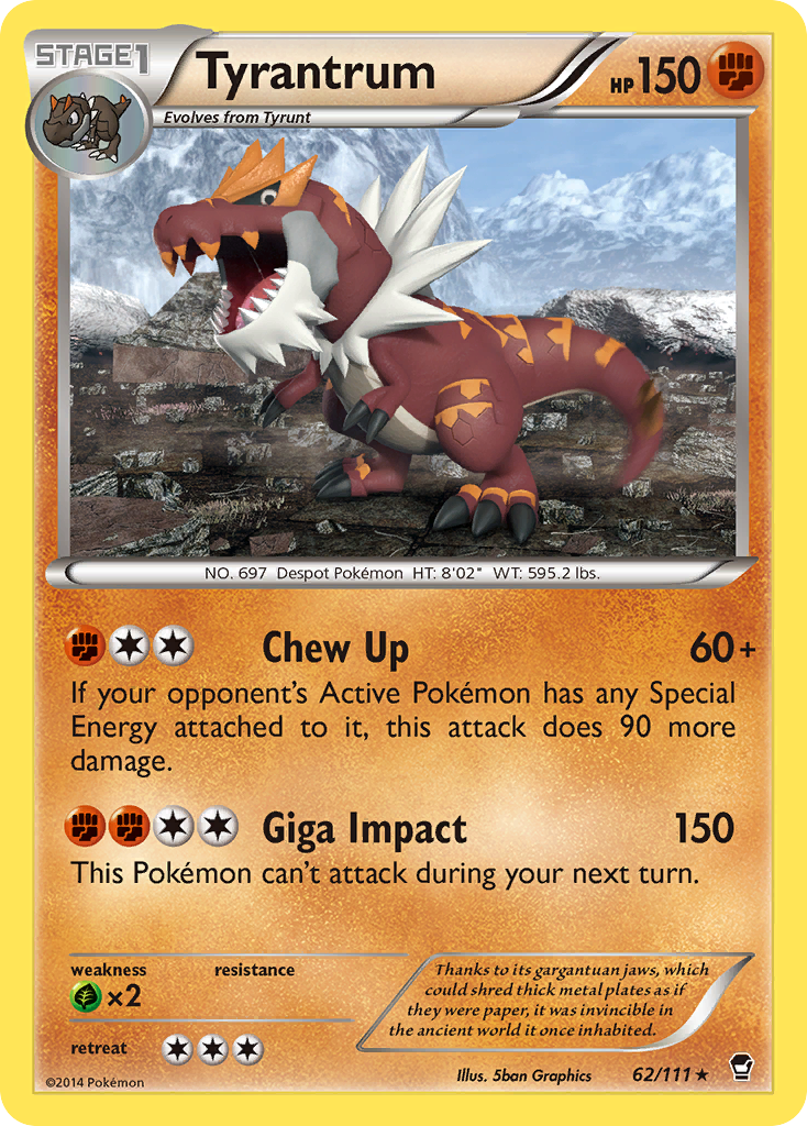 Tyrantrum (62/111) [XY: Furious Fists] | Tabernacle Games