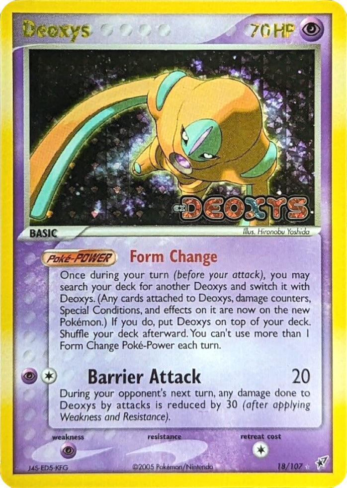 Deoxys (18/107) (Stamped) [EX: Deoxys] | Tabernacle Games