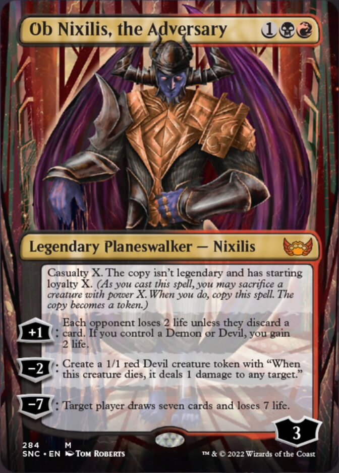 Ob Nixilis, the Adversary (Borderless) [Streets of New Capenna] | Tabernacle Games