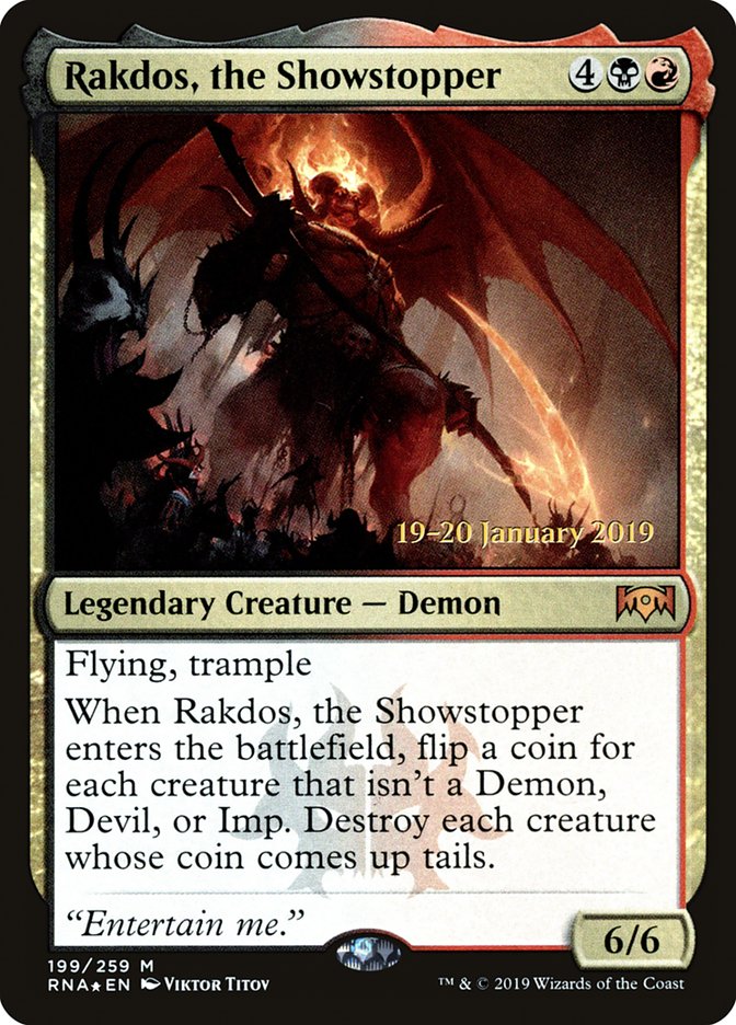 Rakdos, the Showstopper [Ravnica Allegiance Prerelease Promos] | Tabernacle Games