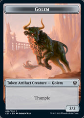 Golem (026) // Thopter Token [Commander 2021 Tokens] | Tabernacle Games