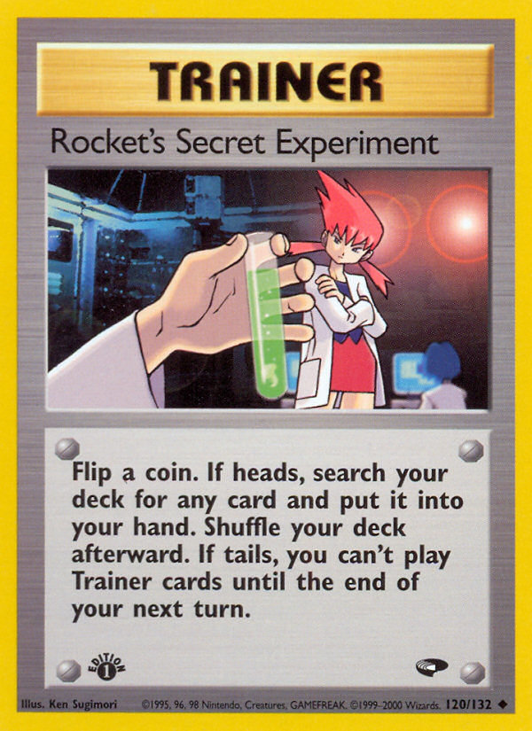 Rocket's Secret Experiment (120/132) [Gym Challenge 1st Edition] | Tabernacle Games