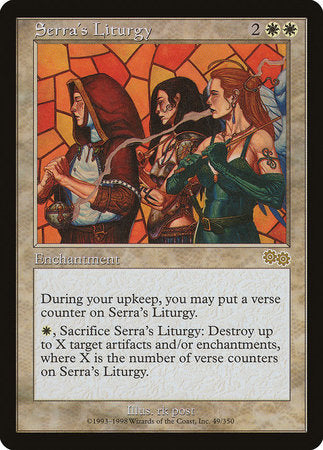 Serra's Liturgy [Urza's Saga] | Tabernacle Games