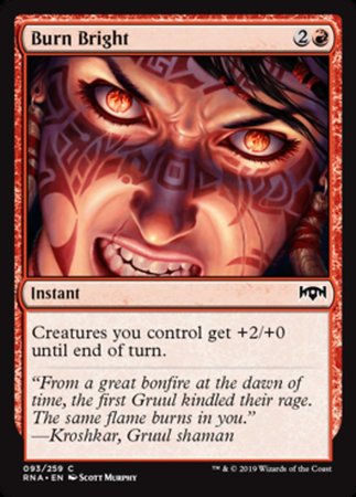 Burn Bright [Ravnica Allegiance] | Tabernacle Games