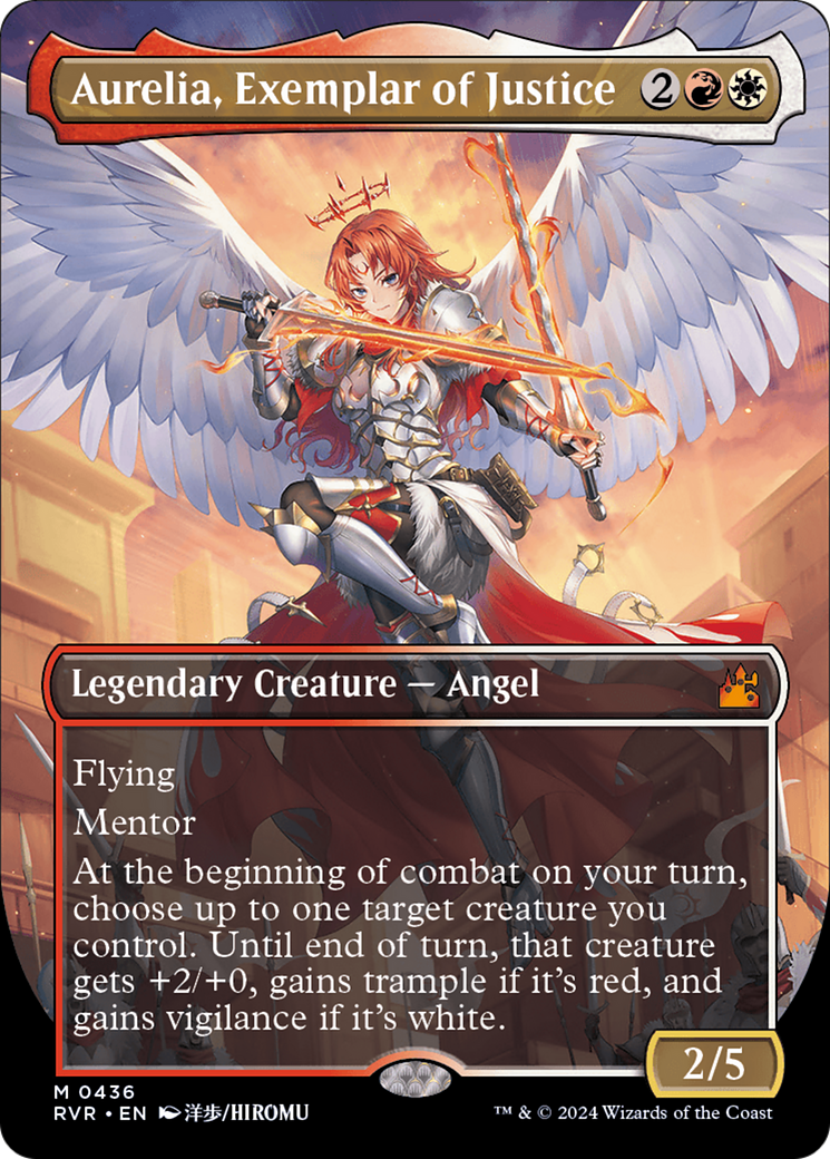 Aurelia, Exemplar of Justice (Anime Borderless) [Ravnica Remastered] | Tabernacle Games