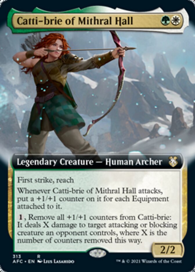 Catti-brie of Mithral Hall (Extended) [Dungeons & Dragons: Adventures in the Forgotten Realms Commander] | Tabernacle Games