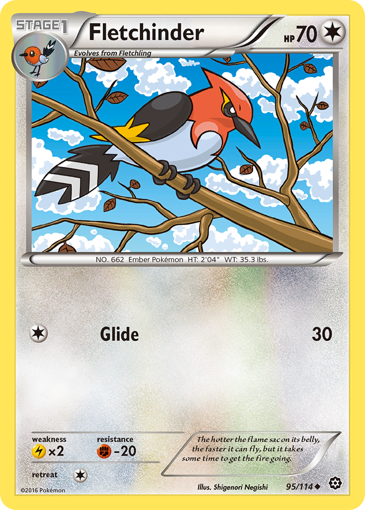 Fletchinder (95/114) [XY: Steam Siege] | Tabernacle Games