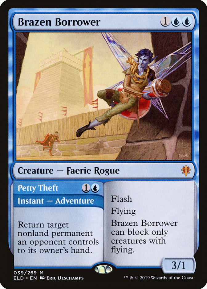 Brazen Borrower // Petty Theft [Throne of Eldraine] | Tabernacle Games
